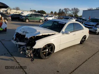 2009 Mercedes-Benz E-Class Sport 5.5L with VIN WDBUF72X79B376679, listed as a Copart auction lot 87035824 with 0 mi miles and Salvage Title. Bid and sale history available at carsss.com. Image 1.
