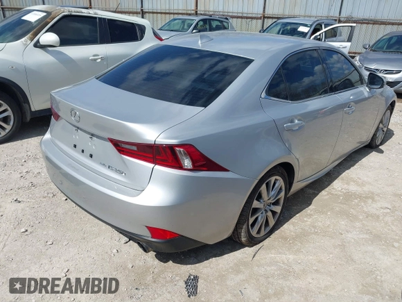 2015 Lexus IS 250 with VIN JTHCF1D22F5028406, listed as a IAAI auction lot 41863978 with 144,451 mi miles and . Bid and sale history available at DreamBid. Image 4.