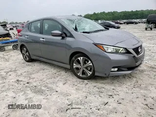 2018 Nissan LEAF SV with VIN 1N4AZ1CP1JC307031, listed as a Copart auction lot 58869215 with 99,621 mi miles and Salvage title. Bid and sale history available at DreamBid. Image 13.