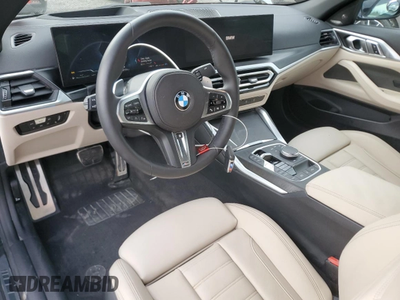 2024 BMW 4 Series M440i xDrive with VIN WBA63AT07RCP43301, listed as a Copart auction lot 80903374 with 1,111 mi miles and Salvage title. Bid and sale history available at DreamBid. Image 8.