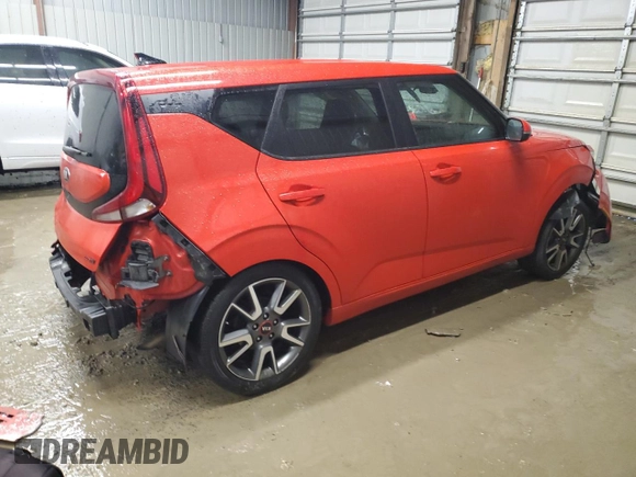 2021 Kia Soul GT-Line with VIN KNDJ63AU9M7140826, listed as a Copart auction lot 86488724 with 58,072 mi miles and Salvage Title. Bid and sale history available at DreamBid. Image 3.