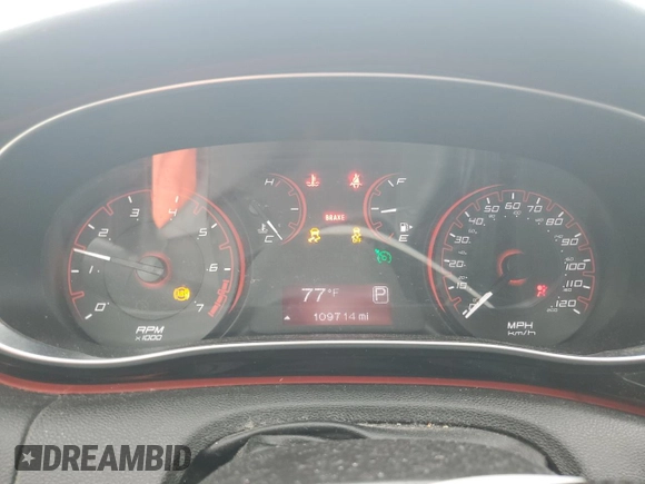 2016 Dodge Dart SXT z VIN 1C3CDFBB1GD505846, wystawiony jako Copart lot #59462865 z przebiegiem 109 714 mil mil oraz Szkoda całkowita • Salvage title. Historia ofert i sprzedaży dostępna na DreamBid. Obrazek 9.