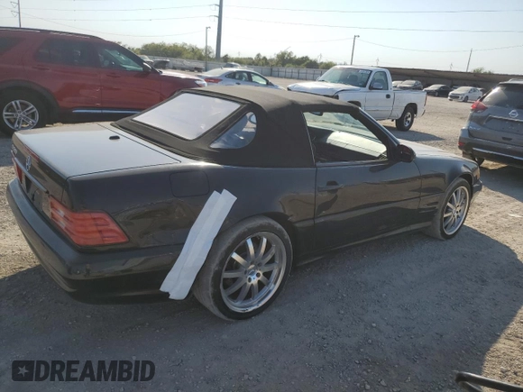 2002 Mercedes-Benz SL-Class with VIN WDBFA68F92F201073, listed as a Copart auction lot 75528494 with 100,085 mi miles and Salvage Title. Bid and sale history available at carsss.com. Image 3.