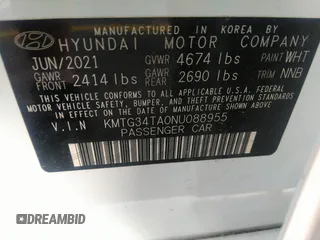 2022 Genesis G70 2.0T с VIN KMTG34TA0NU088955, выставлен на аукционе IAAI как лот 40444202 с пробегом 14 315 миль миль и . История ставок и продаж доступна на DreamBid. Изображение 9.