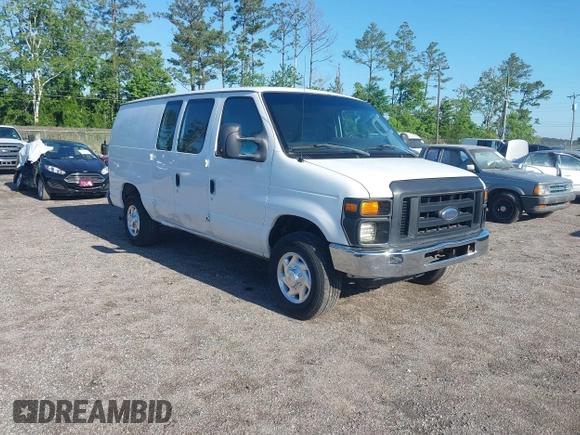 2011 Ford Econoline Cargo Commercial with VIN 1FTNE1EWXBDB18935, listed as a IAAI auction lot 42269977 with 240,545 mi miles and . Bid and sale history available at DreamBid. Image 1.
