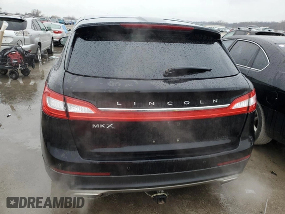 2016 Lincoln MKX Select with VIN 2LMTJ6KR6GBL50573, listed as a Copart auction lot 82331484 with 129,121 mi miles and Salvage Title. Bid and sale history available at carsss.com. Image 6.