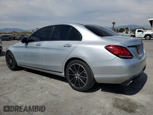 2021 Mercedes-Benz C 300 with VIN W1KWF8DB8MR632402, listed as a Copart auction lot 52971445 with 38,939 mi miles and Salvage Title. Bid and sale history available at carsss.com. Image 2.
