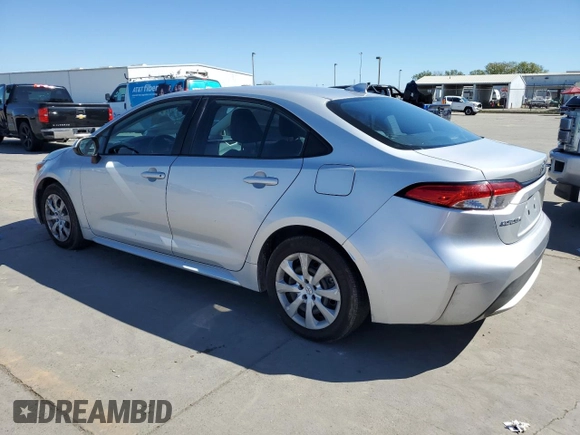 2020 Toyota Corolla LE with VIN 5YFEPRAEXLP121743, listed as a Copart auction lot 50136915 with 127,691 mi miles and Clean Title. Bid and sale history available at carsss.com. Image 2.