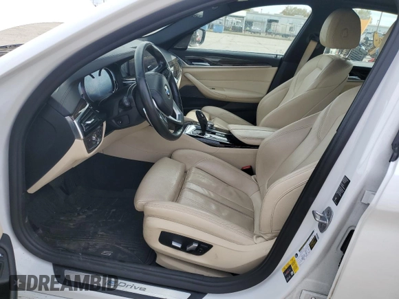 2018 BMW 5 Series 530e xDrive with VIN WBAJB1C58JB084907, listed as a Copart auction lot 49901795 with 109,617 mi miles and Salvage title. Bid and sale history available at DreamBid. Image 7.