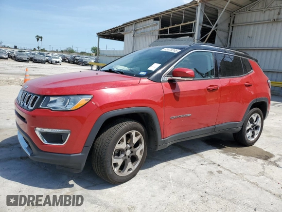 2020 Jeep Compass Limited с VIN 3C4NJDCB2LT221789, выставлен на аукционе Copart как лот 53575265 с пробегом 58 798 миль миль и Чистый • Clean title. История ставок и продаж доступна на DreamBid. Изображение 1.