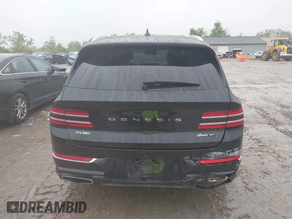 2023 Genesis GV80 z VIN KMUHCESCXPU139647, wystawiony jako IAAI lot #42308214 z przebiegiem 33 177 mil mil oraz . Historia ofert i sprzedaży dostępna na DreamBid. Obrazek 16.