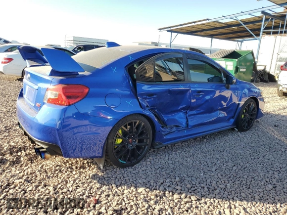 2021 Subaru WRX STI Limited with VIN JF1VA2W69M9812575, listed as a Copart auction lot 82575854 with 41,507 mi miles and Salvage Title. Bid and sale history available at carsss.com. Image 3.