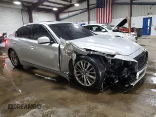 2020 Infiniti Q50 Luxe with VIN JN1EV7AP3LM200611, listed as a Copart auction lot 60059815 with 80,678 mi miles and Salvage title. Bid and sale history available at DreamBid. Image 4.
