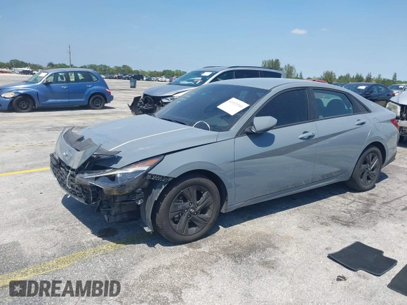 2023 Hyundai Elantra SEL with VIN KMHLM4AG9PU444013, listed as a IAAI auction lot 41933580 with 56,709 mi miles and . Bid and sale history available at DreamBid. Image 2.