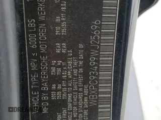 2009 BMW X3 xDrive30i with VIN WBXPC93499WJ25696, listed as a Copart auction lot 46978465 with 0 mi miles and Salvage Title. Bid and sale history available at carsss.com. Image 12.