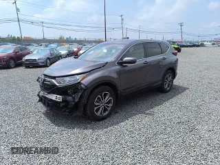 2022 Honda CR-V EX-L with VIN 2HKRW2H84NH660130, listed as a Copart auction lot 53489165 with 18,536 mi miles and Salvage Title. Bid and sale history available at carsss.com. Image 1.