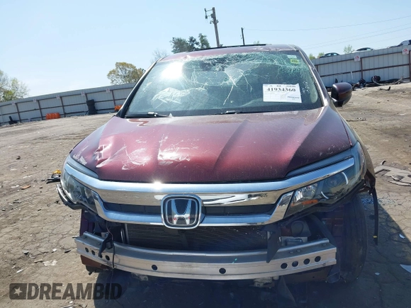 2021 Honda Pilot EX-L with VIN 5FNYF5H56MB012112, listed as a IAAI auction lot 41934360 with 46,820 mi miles. Bid and sale history available at carsss.com. Image 12.