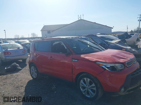 2014 Kia Soul + with VIN KNDJP3A57E7738520, listed as a IAAI auction lot 41761602 with 91,138 mi miles. Bid and sale history available at carsss.com. Image 6.