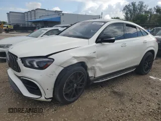 2022 Mercedes-Benz GLE 63 S AMG with VIN 4JGFD8KB0NA771275, listed as a Copart auction lot 53266924 with 19,350 mi miles and . Bid and sale history available at DreamBid. Image 1.