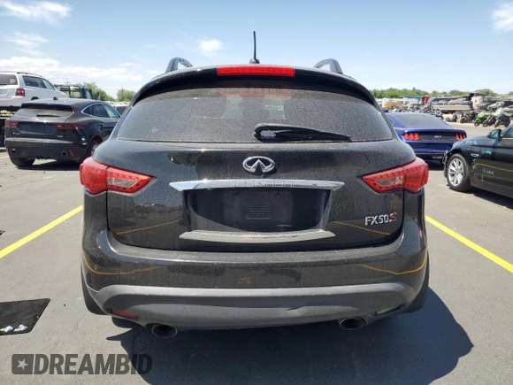 2011 Infiniti FX with VIN JN8BS1MW3BM760253, listed as a Copart auction lot 62412525 with Not provided miles and Salvage title. Bid and sale history available at DreamBid. Image 6.