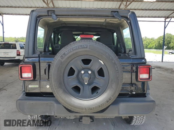 2020 Jeep Wrangler Unlimited Sport z VIN 1C4HJXDM3LW231868, wystawiony jako Copart lot #60890985 z przebiegiem 46 087 mil mil oraz Szkoda całkowita • Salvage title. Historia ofert i sprzedaży dostępna na DreamBid. Obrazek 6.