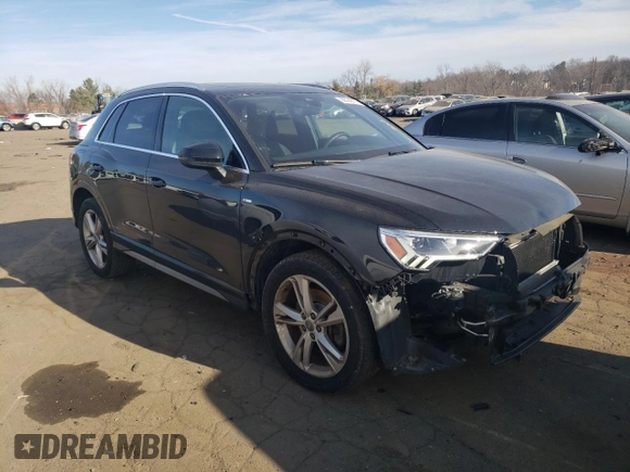 2020 Audi Q3 S line Prestige with VIN WA1FECF39L1060222, listed as a Copart auction lot 88142775 with 86,024 mi miles and Salvage Title. Bid and sale history available at carsss.com. Image 4.