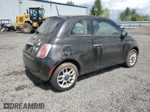 2015 FIAT 500 Pop with VIN 3C3CFFAR0FT555560, listed as a Copart auction lot 55178495 with 0 mi miles and Clean Title. Bid and sale history available at carsss.com. Image 3.