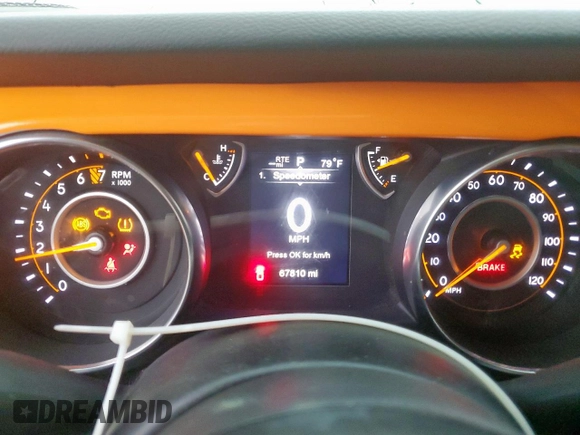 2020 Jeep Gladiator Sport S z VIN 1C6HJTAG0LL168969, wystawiony jako Copart lot #59283365 z przebiegiem 67 810 mil mil oraz Szkoda całkowita • Salvage title. Historia ofert i sprzedaży dostępna na DreamBid. Obrazek 9.