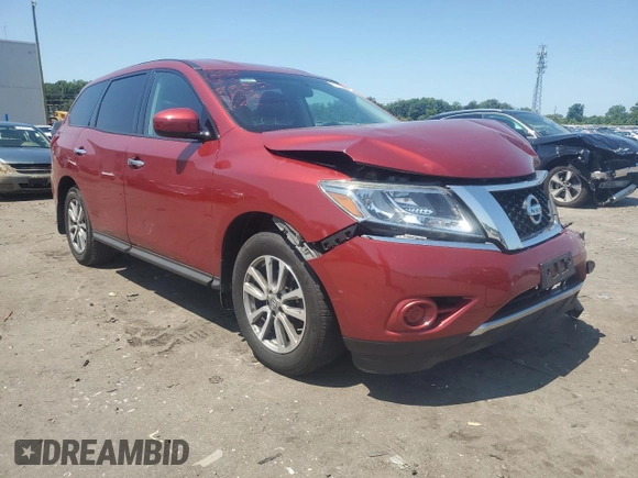 2014 Nissan Pathfinder S with VIN 5N1AR2MM9EC723513, listed as a Copart auction lot 61876695 with 77,712 mi miles and Salvage title. Bid and sale history available at DreamBid. Image 4.