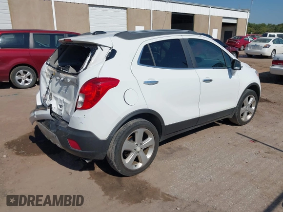2016 Buick Encore with VIN KL4CJASB2GB712565, listed as a IAAI auction lot 40590890 with 184,612 mi miles and . Bid and sale history available at DreamBid. Image 4.