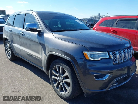 2017 Jeep Grand Cherokee Overland with VIN 1C4RJFCG4HC646281, listed as a IAAI auction lot 41661427 with 205,852 mi miles. Bid and sale history available at carsss.com. Image 1.