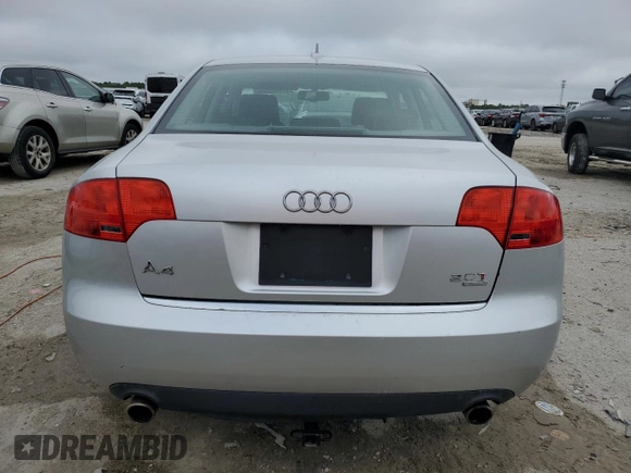 2006 Audi A4 2.0T z VIN WAUDF78E26A216179, wystawiony jako Copart lot #51169935 z przebiegiem 114 291 mil mil oraz Czysty tytuł • Clean title. Historia ofert i sprzedaży dostępna na DreamBid. Obrazek 6.