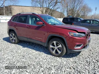 2019 Jeep Cherokee Limited with VIN 1C4PJMDX9KD380560, listed as a Copart auction lot 53419085 with 56,797 mi miles and Salvage title. Bid and sale history available at DreamBid. Image 4.