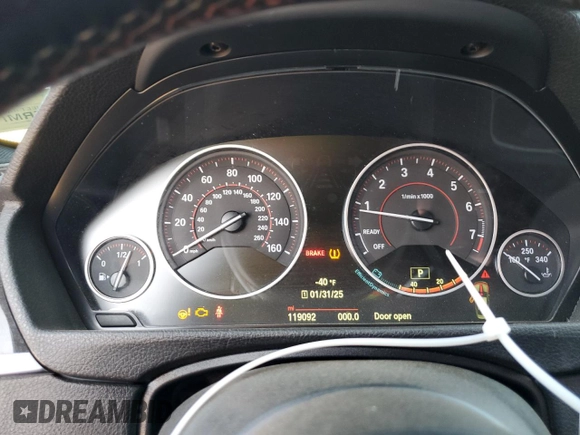 2015 BMW 3 Series 335i xDrive with VIN WBA3B9G50FNR93148, listed as a Copart auction lot 61138275 with 119,092 mi miles and Salvage title. Bid and sale history available at DreamBid. Image 9.