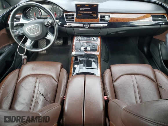 2013 Audi A8 3.0L with VIN WAURGAFD2DN019125, listed as a Copart auction lot 60959515 with 76,585 mi miles and Salvage title. Bid and sale history available at DreamBid. Image 8.