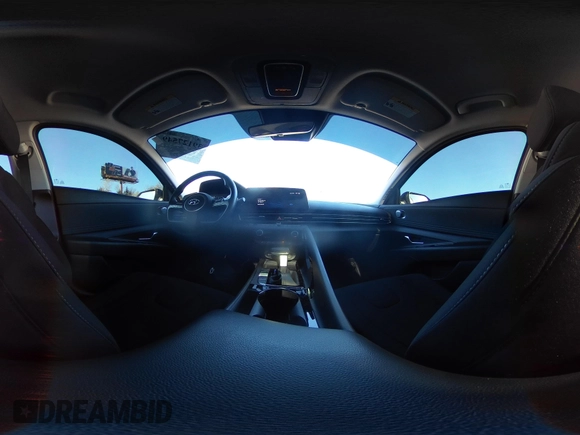 2023 Hyundai Elantra SEL with VIN KMHLS4AG1PU424103, listed as a IAAI auction lot 39127549 with 9,355 mi miles and . Bid and sale history available at DreamBid. Image 18.