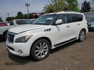 2011 Infiniti QX56 7-passenger with VIN JN8AZ2NE4B9006901, listed as a Copart auction lot 56804565 with 120,204 mi miles and Clean title. Bid and sale history available at DreamBid. Image 1.
