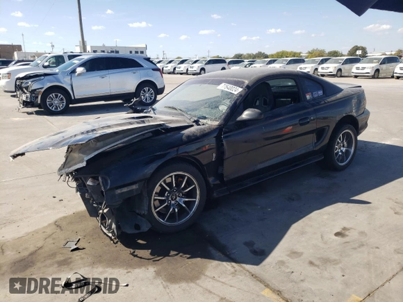 1996 Ford Mustang Cobra with VIN 1FALP47V1TF119779, listed as a Copart auction lot 77640024 with 202,819 mi miles and Salvage Title. Bid and sale history available at carsss.com. Image 1.