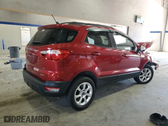 2018 Ford EcoSport SE z VIN MAJ6P1UL0JC205517, wystawiony jako Copart lot #56100795 z przebiegiem 78 639 mil mil oraz Szkoda całkowita • Salvage title. Historia ofert i sprzedaży dostępna na DreamBid. Obrazek 3.