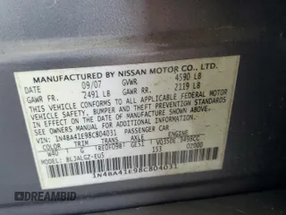 2008 Nissan Maxima 3.5 SE with VIN 1N4BA41E98C804031, listed as a Copart auction lot 72141414 with 89,296 mi miles and Salvage Title. Bid and sale history available at carsss.com. Image 12.