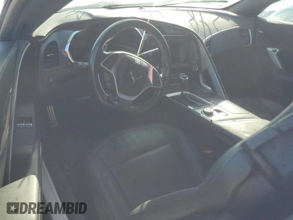 2017 Chevrolet Corvette Z51 1LT with VIN 1G1YH2D78H5101390, listed as a Copart auction lot 74181514 with 0 mi miles and Salvage Title. Bid and sale history available at carsss.com. Image 8.
