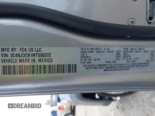 2021 Jeep Compass Limited z VIN 3C4NJDCB1MT506372, wystawiony jako IAAI lot #42485424 z przebiegiem 58 317 mil mil oraz . Historia ofert i sprzedaży dostępna na DreamBid. Obrazek 9.