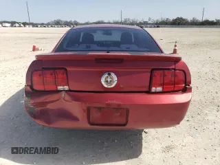 2007 Ford Mustang Deluxe with VIN 1ZVFT80N875310371, listed as a Copart auction lot 46859605 with 163,219 mi miles and Salvage Title. Bid and sale history available at carsss.com. Image 6.