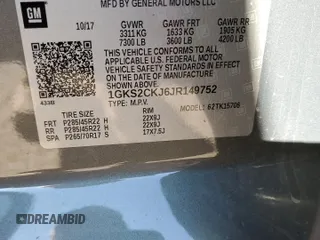 2018 GMC Yukon Denali with VIN 1GKS2CKJ6JR149752, listed as a Copart auction lot 82624404 with 137,640 mi miles and Salvage Title. Bid and sale history available at carsss.com. Image 15.