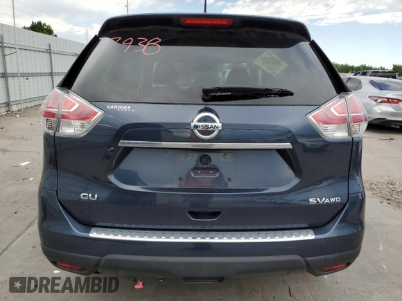 2015 Nissan Rogue SV z VIN KNMAT2MV5FP587180, wystawiony jako Copart lot #60334455 z przebiegiem 64 267 mil mil oraz Szkoda całkowita • Salvage title. Historia ofert i sprzedaży dostępna na DreamBid. Obrazek 6.