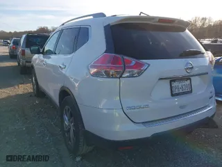 2014 Nissan Rogue SV with VIN 5N1AT2MT3EC866739, listed as a IAAI auction lot 41088743 with 153,442 mi miles. Bid and sale history available at carsss.com. Image 3.