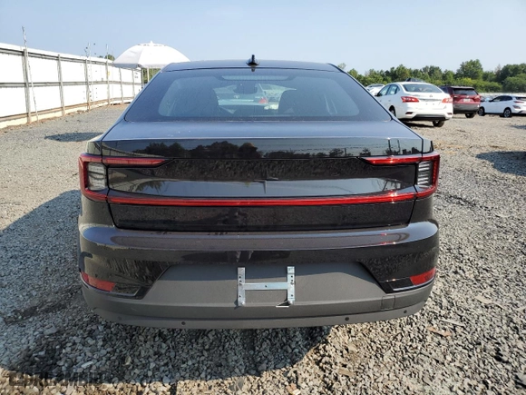 2024 Polestar 2 with VIN YSMFD3KA9RL222235, listed as a Copart auction lot 65530334 with 387 mi miles and Salvage Title. Bid and sale history available at carsss.com. Image 6.