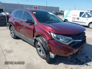 2019 Honda CR-V LX with VIN 2HKRW5H38KH409192, listed as a IAAI auction lot 41963242 with 38,114 mi miles. Bid and sale history available at carsss.com. Image 1.