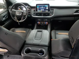 2021 GMC Yukon AT4 with VIN 1GKS2CKD1MR287374, listed as a Copart auction lot 44615715 with 57,552 mi miles and Salvage Title. Bid and sale history available at carsss.com. Image 8.