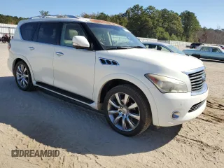 2013 Infiniti QX56 with VIN JN8AZ2NE4D9060802, listed as a Copart auction lot 77322804 with 195,130 mi miles and Clean Title. Bid and sale history available at carsss.com. Image 4.